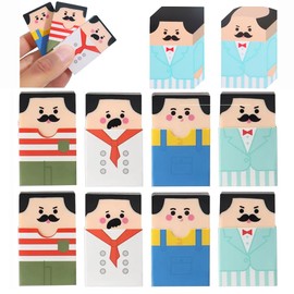 YJRUNFU Eraser Elementary School Stationery Kneaded Eraser Bald Uncle Eraser Cute Pencil Eraser Souvenir Petit Gift Elementary School Drawing Learning Drawing (Set of 8)