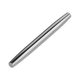 French Rolling Pin (16.7 Inches) –Classic 304 Stainless Steel Roll Pin for Fondant, Pie Crust, Cookie, Pastry, Dough –Tapered Design & Smooth Construction - Essential Kitchen Utensil