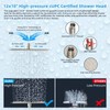 Hibbent All Metal CUPC Certified 12'' Rainfall Shower Head, Dual