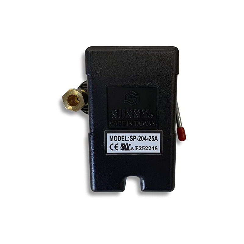 Sunny-L4, 95-125 psi, Four Port Pressure Switch w/ On/Off Switch