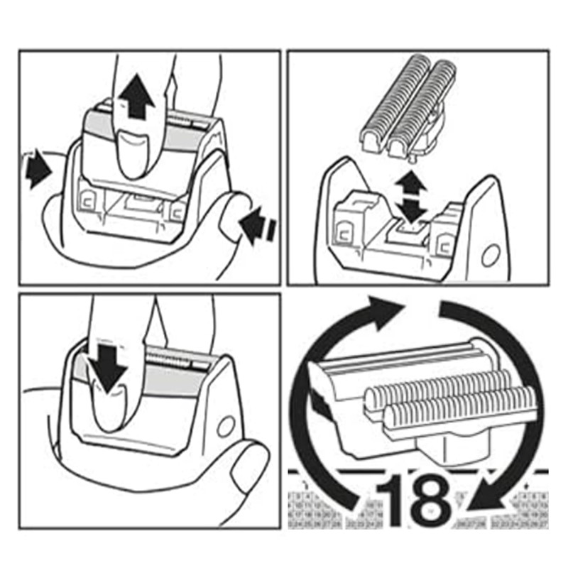 XUYAO 51S Series 5 Replacement Head Compatible with Braun Series