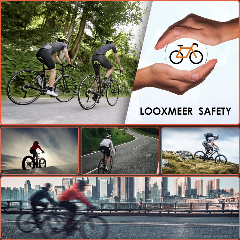Looxmeer Bike Lock, Heavy Duty Bicycle Lock, 90cm High Security