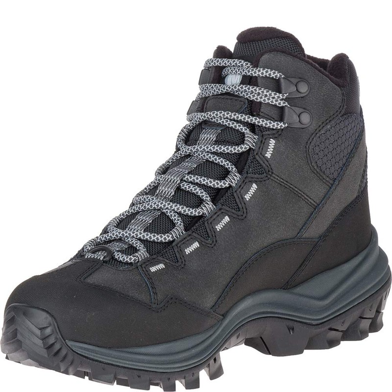 Merrell Men's Thermo CHILL MID WP Snow Boot, Black, 7.5