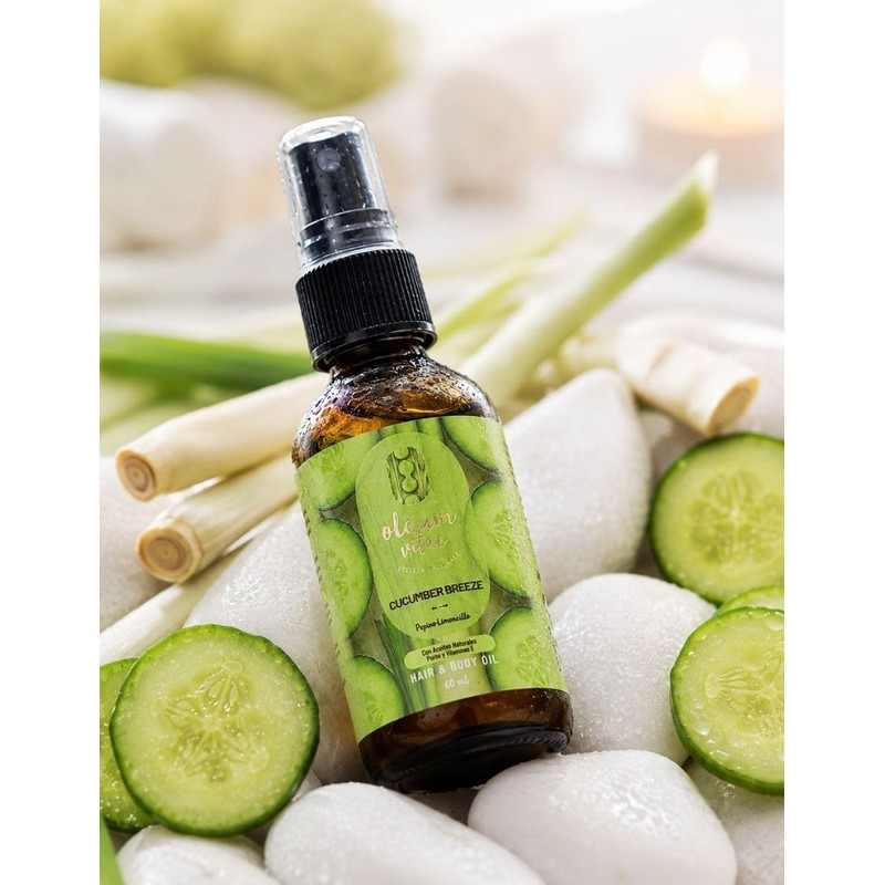 Óleum Vitae Aceite Para Cabello-cuerpo Cucumber Breezze 60 ml