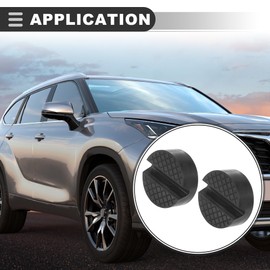 Motoforti Universal Jack Pad, Rubber, Black, 2 Pcs