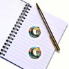 24 x 40mm Round 'Tropical Toucan' Stickers (SK00015399)