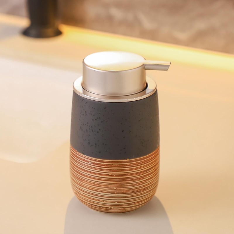 Ceramic Foaming Soap Dispenser – 380ml Refillable Bathroom & Kitchen