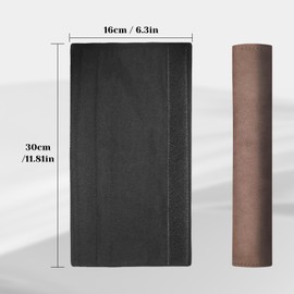 VKGUG 2 Pack Universal Car Seat Belt Pads Cover Soft Seatbelt Cover for Shoulder Pad Neck Cushion Protector Safety Strap Cover for Auto SUV Truck Airplane Brown (11.8in)