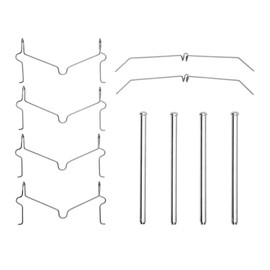 Dynamic Friction Company Front Disc Brake Hardware Kit 340-76074| Fits 2010-2023 Lexus GX460; 2010-2024 Toyota 4Runner; 2010-2021 Toyota Land Cruiser