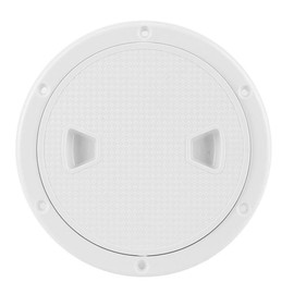 Deck Plate 6in Abs Hatch Cover ，Terisass Inspection Hatch Boat， White Round Anti-uv Corrosion Resistant Boat Inspection Hatch Cover Marine