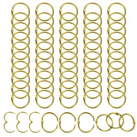 PATIKIL 1" Loose Leaf Binder Rings, 50Pcs Binder Ring Book Rings Metal Key Rings for Paper Index Card Flash Card Book DIY Scrapbook Notebook Photo Album Office, Yellow