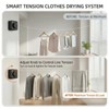 15.7 Ft Retractable Clothesline Indoor/Outdoor – Stainless Steel Retractable Clothes