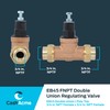 Cash Acme EB45 Pressure Regulating Valve, Double Union, 3/4 Inch