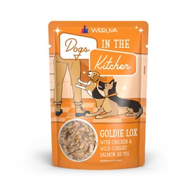 Weruva Dogs in The Kitchen, Goldie Lox with Chicken & Wild-Caught Salmon Wet Dog Food, 2.8oz Pouch (Pack of 12)