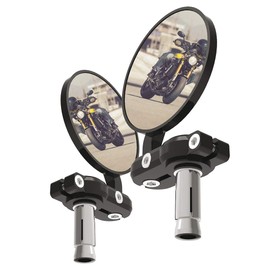 Oxford OX577 Unisex Motorcycle Bar End Mirrors, black, One Size UK
