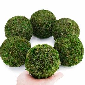 Juego de bolas decorativas de musgo – bolas de musgo falsas para relleno de cuencos, decoración de centro de mesa, decoración del hogar, relleno de jarrón, decoración de boda, arreglo de mesa