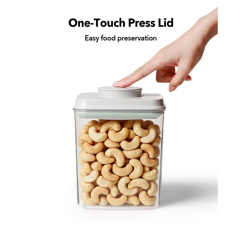EQI Airtight Food Storage Container with One-Touch Lid, 2.8 QT