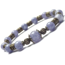 Vintage-Stil Armband für Frauen in blauem Quarz