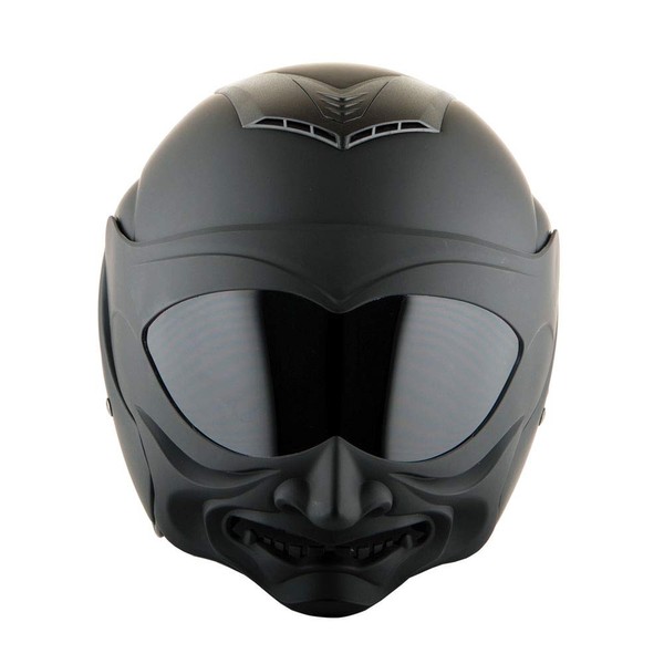 1Storm Motorcycle Open Face Fiber Glass Dual Visor Helmet Scooter