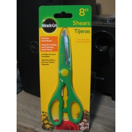 Miracle Gro 8" Lightweight Shears - Gardening Clippers Scissors Pruning Tool