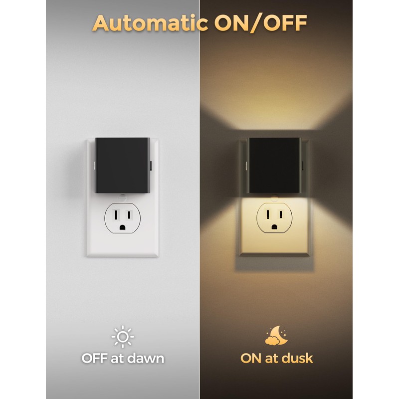 DORESshop LED Night Lights Plug into Wall [4 Pack], Plug