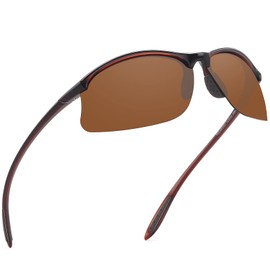 JULI - anteojos de sol polarizadas para hombre, Tr90, ultraligeras, ideal para correr, pescar, béisbol, conducir 8002