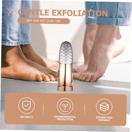 IWOWHERO Foot File Callus Remover Double-sided Foot Scraper Holder and Stand for Pedicure Exfoliating Tool for Feet Foot Callus Rasp Dead Skin Remover Rose Gold
