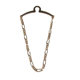 Competition Inc. Men's Figaro Style Link Tie Chain, Gold