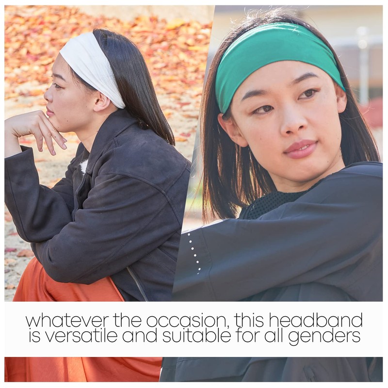 CHARM Multiuse Headband Hair Wrap, Black