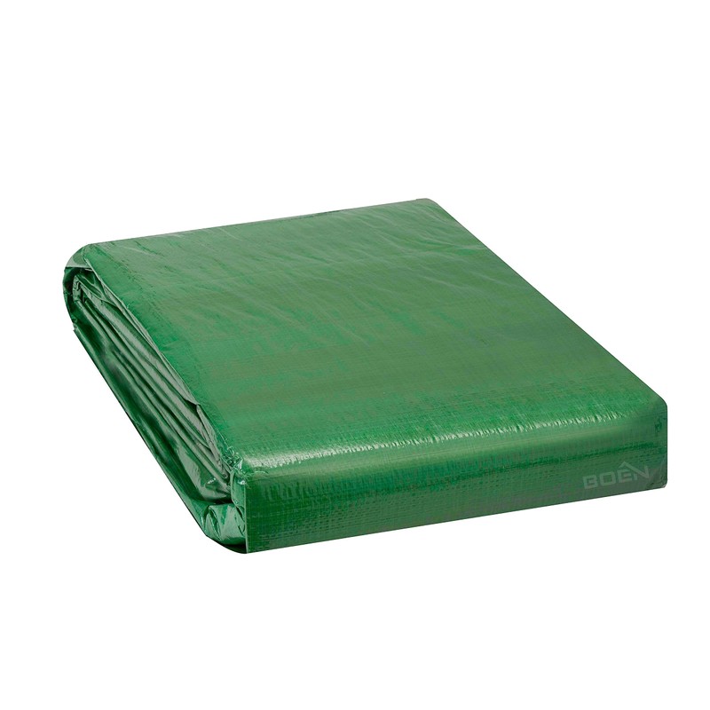 Green Tarp Heavy Duty Waterproof 8 Mil Thick Material, Multi-Purpose