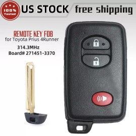 Unbranded Smart Remote Key Fob Fits 2011 2012 Toyota Prius 4Runner HYQ14AAB 271451-3370 E
