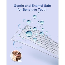 MySmile Kit Blanqueador Dental con Luz Aceleradora 28 LED y 20 unidades Tiras Blanqueadoras Dentales, 10 juegos no sensible blanqueador dental, Sistema de Blanqueamiento Bucal para Uso en Casa, Elimina Manchas de Café, Té y Vino, Sin Sensibilidad