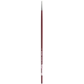 da Vinci Oil & Acrylic Series 1640 Oil Paint Brush, Round Russian Black Sable, Size 0 (1640-0)