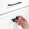 TUNNY 10 Pack Classic Cabinet Handles-5"/128mm Screw Spacing Matte Black