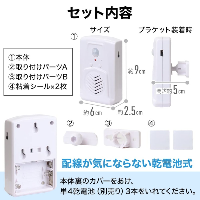 seathestars Record/Play Your Favorite Sound Voice Player Motion Sensor Chime