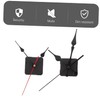 TEHAUX 2Sets High Torque Long Shaft Clock Movement Kit for