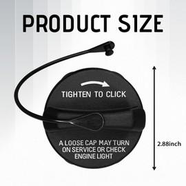 QBOONPT Gas Cap Replaces #52030377AB 5278632AG 52030377AA, Filler Cap Fuel Cap Cover, Automotive Replacement Fuel Tank Caps Compatible with 2003-2006 Wrangler TJ, 2003-2018 Jeep Wrangler JK