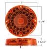 Partsam 2Pcs 7" Round Transit Tail Lights Amber 36 LED,
