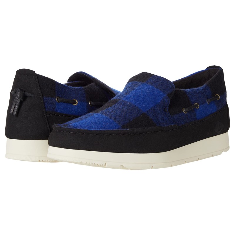 Sperry Men's MOC-SIDER , BLUE PLAID, 9.5 M