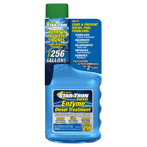 STAR BRITE Star Tron Enzyme Fuel Treatment - Super Concentrated Diesel Formula - 1 oz. Treats 32 Gallons - 8 OZ (093108SS)