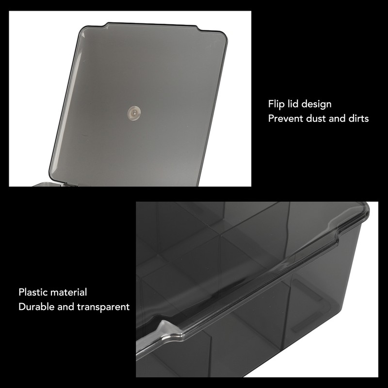 Flip Grids Storage Box Large Capacity Dustproof Easy Access Skincare