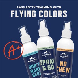 Rocco & Roxie Puppy Potty Training Go Here Spray for Dogs - Attract Dog to Pee in One Spot - Behavior and Housebreaking Aids - Indoor and Outdoor - Tools and Supplies for Dogs and Puppies Made in USA