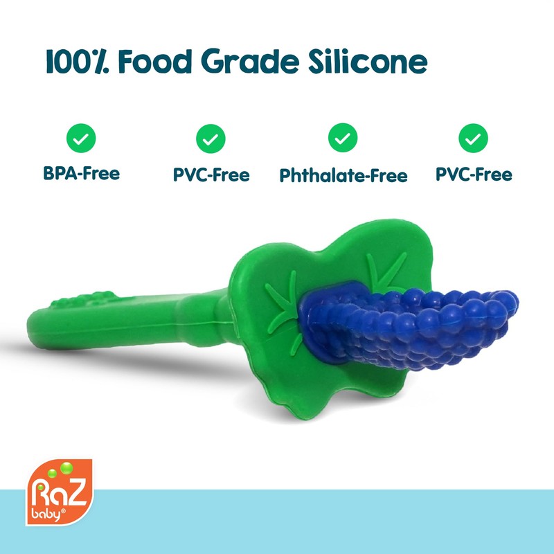 RaZ-Berry Baby Spoon/Baby's First Spoon / 100% Silicone