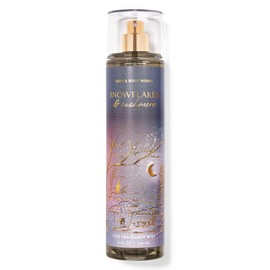 Bath Body Snowflakes & Cashmere Fine Fragrance Mist | 8 fl oz | Long-Lasting Scent | Skin-Friendly Formula | Perfect Holiday Gift