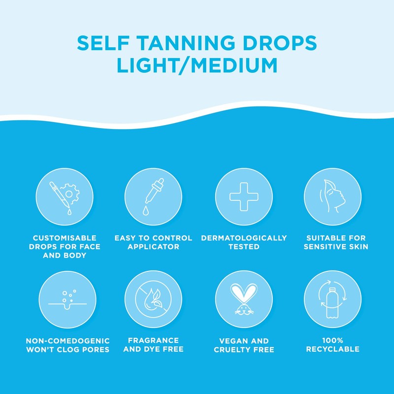 Bondi Sands - Self Tan Drops Light/Medium - Self Tanning