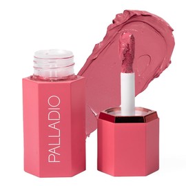 Palladio Rubor Líquido 2 en 1 para Mejillas y Labios - Fórmula Liviana Resistente