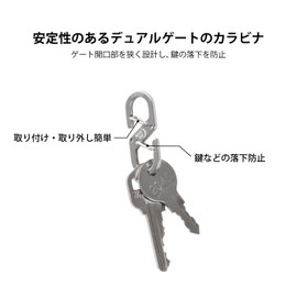 NITEIZE ZS1-11-2R6 Z Carabiner #1, Stainless Silver, 2 Pieces