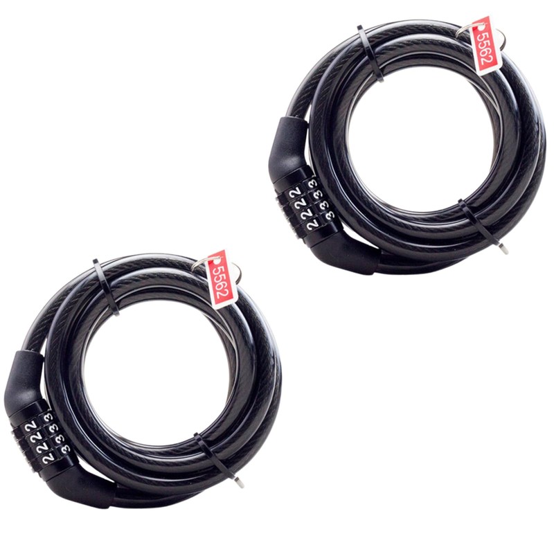 CHENGZI Bicycle Lock, Mountain Bike Four Digit Code, Chain Lock,