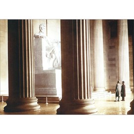 Avanti Press Tourists Visiting Lincoln Memorial Vintage Photo America Collection Blank Note Card