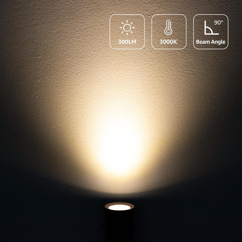 SUNVIE 2 Pack LED 120V SpotLights Indoor, 3W Up Lights